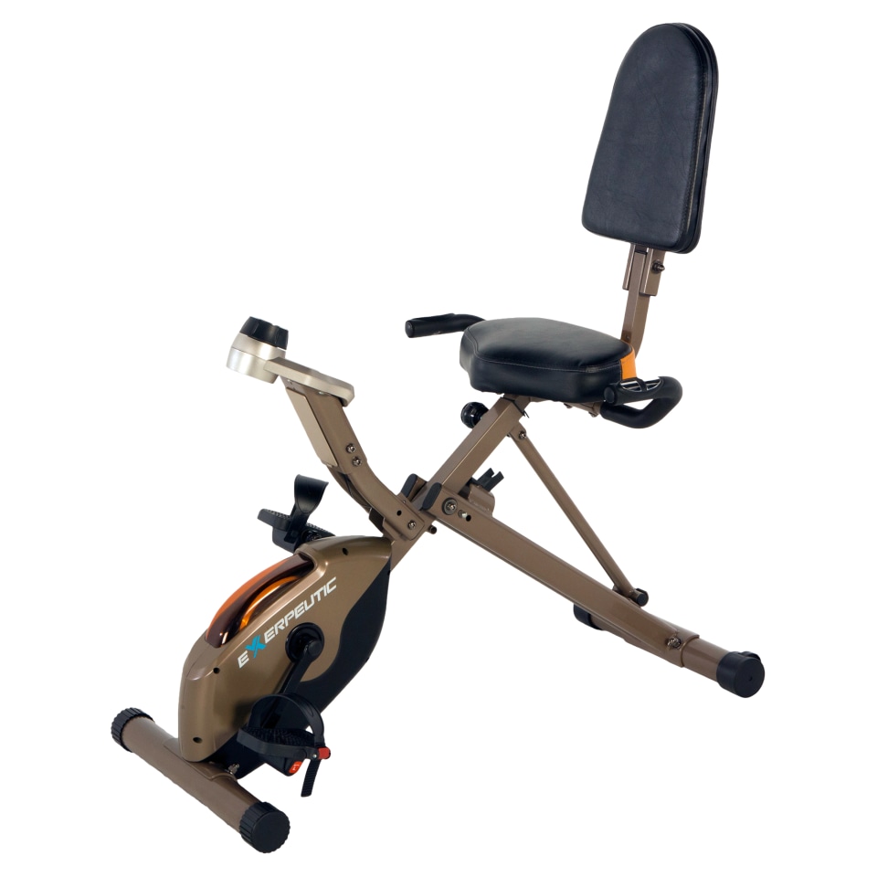 Exerpeutic gold 525xlr folding 400 store lb maximum capacity recumbent exercise bike