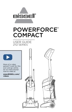 bissell 1520 bagless 2112 powerforce