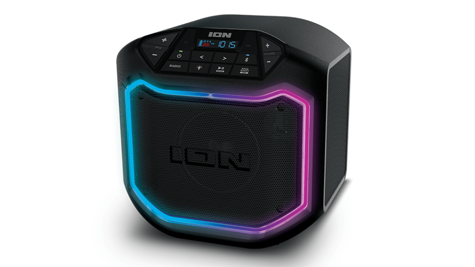 ION Audio Game Day Party Portable Bluetooth Speaker with LED Lighting, Black, iPA127 - image 2 of 6