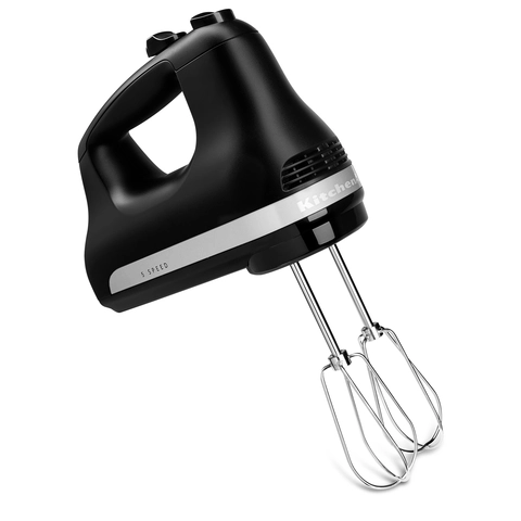 KitchenAid® Ultra Power™ Black Matte Hand Mixer | Warren's Modern