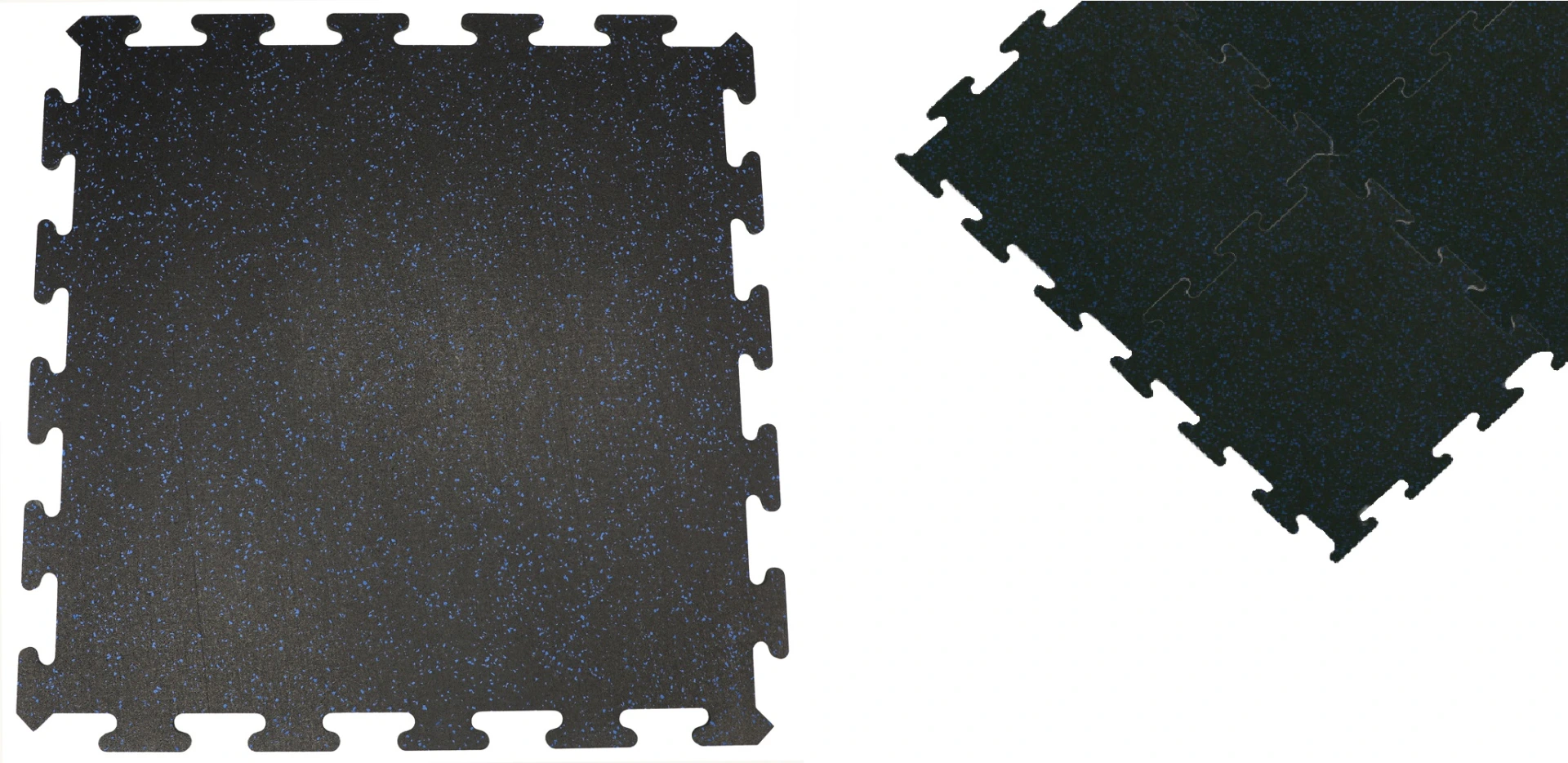 Courage GymFloor 24-in W x 24-in L x 0.236-in T Interlocking Rubber Gym Floor Tile (34-sq ft) (8-Pack)
