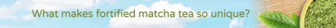 What makes fortified matcha tea so unique?