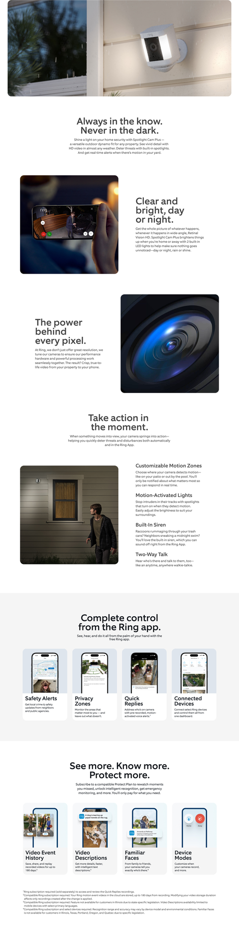 Ring Spotlight Cam Plus Battery Black