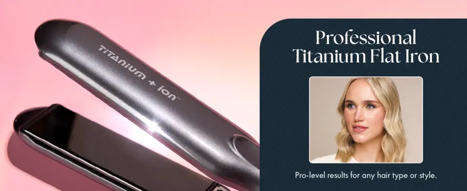 Titanium + ion Flat Iron