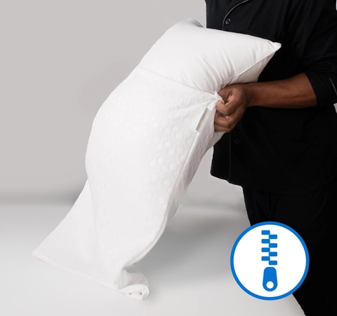 Aller-Ease MAXIMALY Kissenbezug 2er Pack King - Hypoallergener Schutz Gegen Milben & Bettwanzen