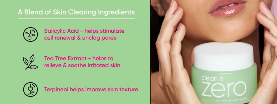 a blend of skin clearing ingredients