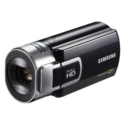 Samsung top hmx-qf30 digital wifi video camera bundle -4gig card- battery-charger.