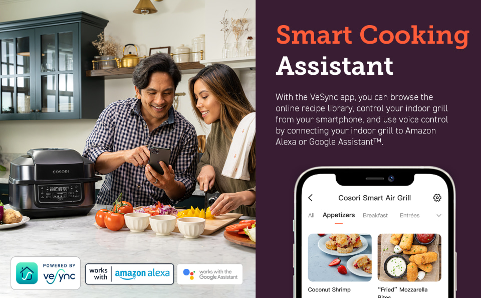 Let Alexa/Google Assistant handle the cooking, COSORI smart air