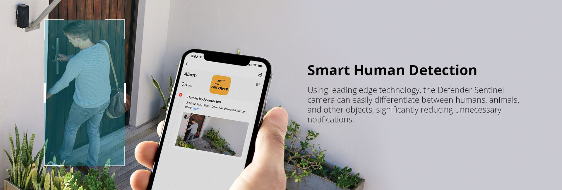 Defender Security Camera With 8 POE Cameras Smart Human Detection 4K