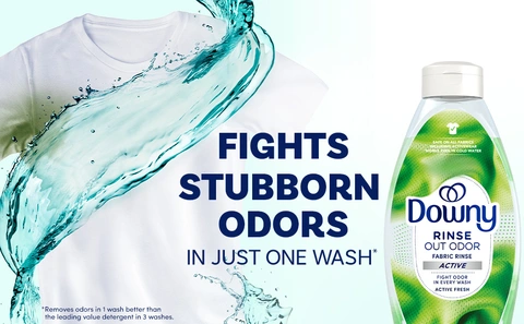 Fights stubborn odors in just one wash