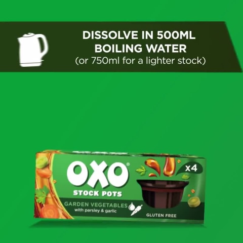 Oxo Stock Pots Vegetable - 4 x 20g