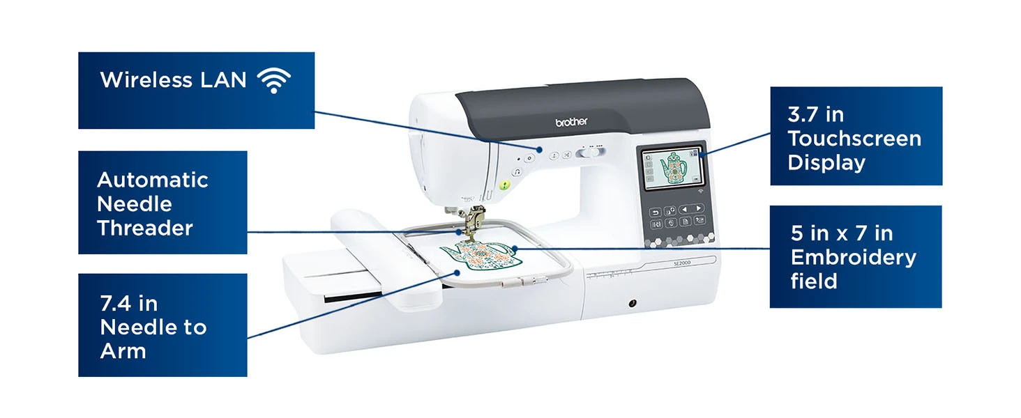 Brother SE2000 Computerized Sewing and Embroidery Machine, 5
