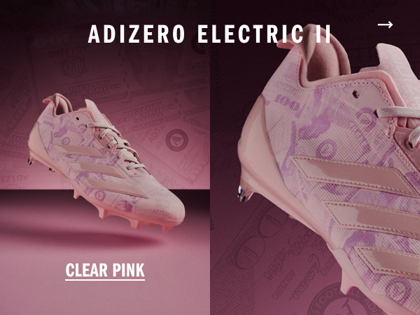 Adizero Electric II Currency Neutral Pink Football Cleats JQ6683 Mens Size 9 adidas adizero Electric II Currency Football Cleats | Dick main image 2