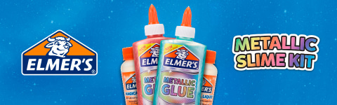 Elmer's Metallic Slime Kit: Supplies Include Metallic Glue, Elmer?s Magical  Liquid Slime Activator, 4 Count