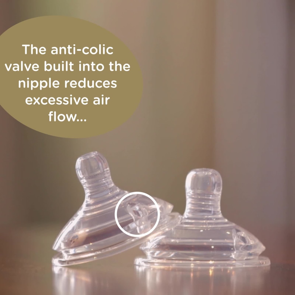 Tommee Tippee Closer to Nature Added Cereal Baby Bottle Nipples, 0