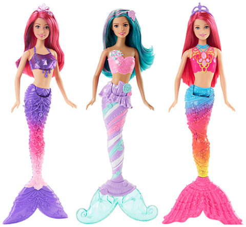 Barbie mermaid cheap gem fashion doll