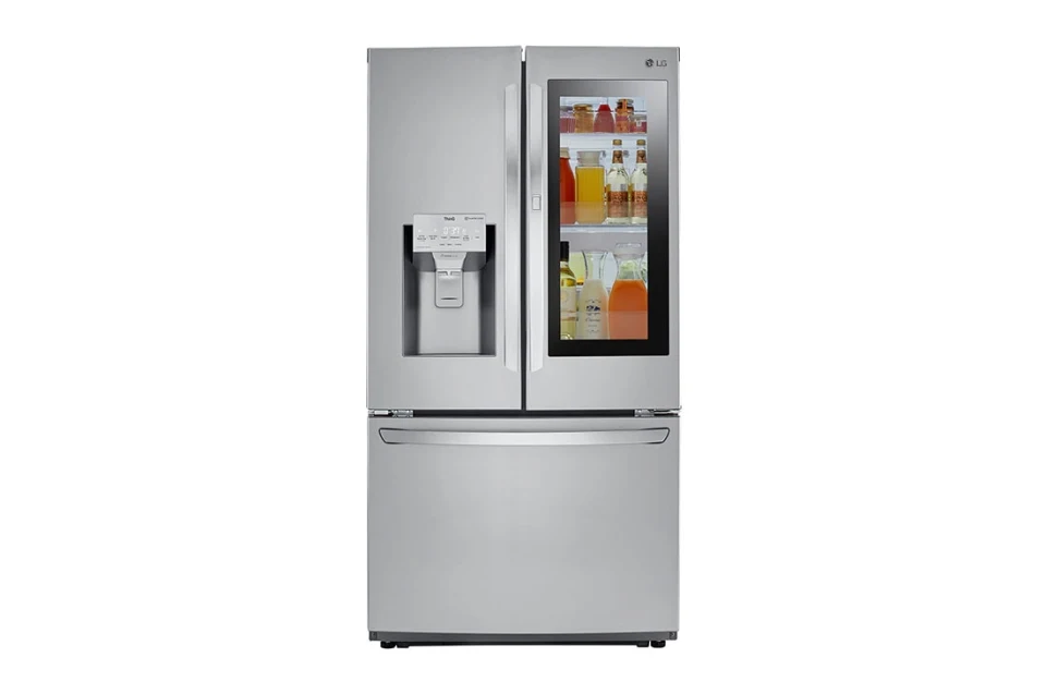 LG Counter-depth InstaView 21.9-cu ft Smart French Door