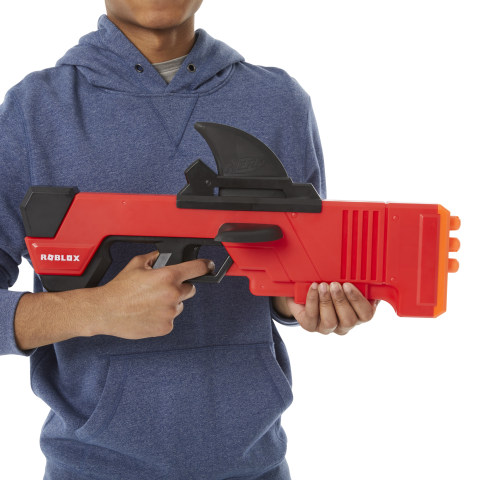 Nerf Roblox MM2: Shark Seeker Dart Blaster, Includes 3 Nerf Mega Darts 