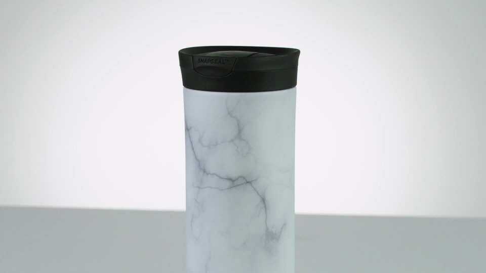 Contigo Couture Huron Stainless Steel Travel Mug with SNAPSEAL Lid White Marble, 20 fl oz. - image 2 of 5