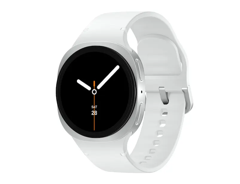 Samsung Galaxy Watch8 Smartwatch in White with Google Gemini