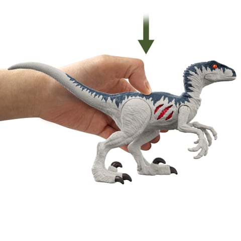 Dinossauro Velociraptor Boneco Jurássico + Jogo Double Dino em