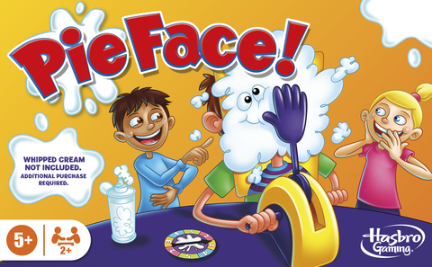 Pie Face! Fun Whipped Cream Family Board Game with Hand Spinner 