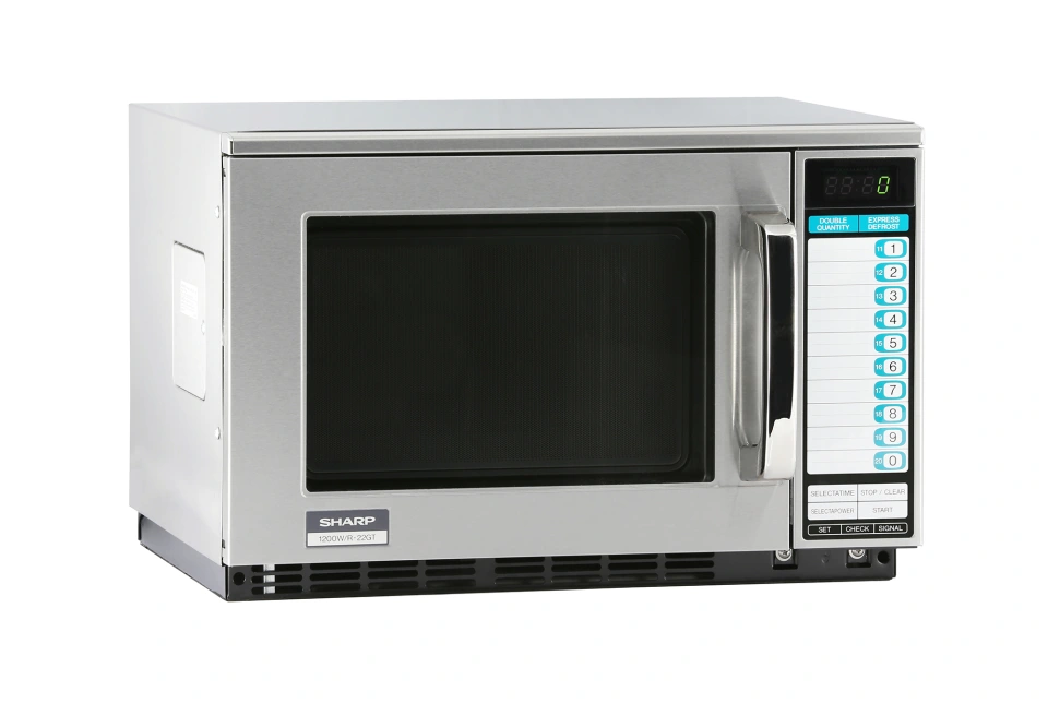 Sharp R22GTF Heavy Duty 1200W Commercial Microwave Oven