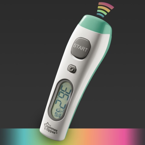 Tommee Tippee Digital No Touch Forehead Thermometer for Baby, Fast 2  Second Results, Fever Indicator