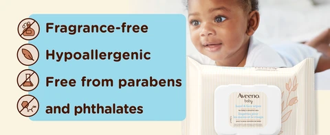 AVEENO BABY WIPES 25'S