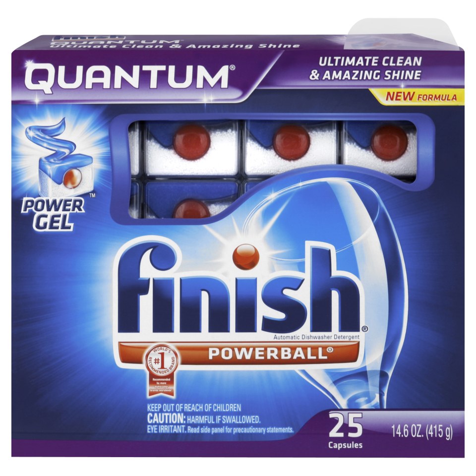 Finish Quantum Max Powerball Dishwasher Detergent Tablets, 14 Count