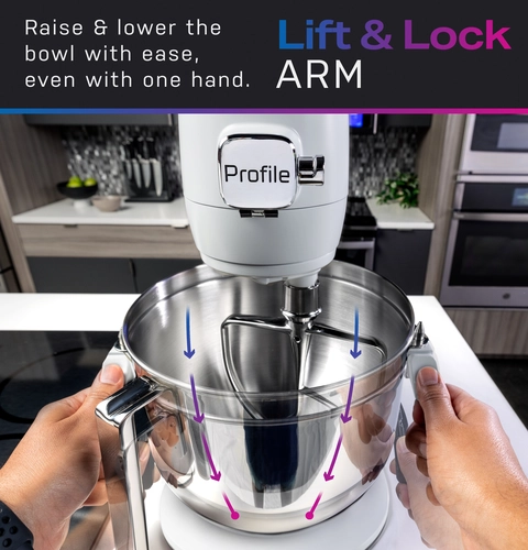 GE Profile™ Mineral Silver Stand Mixer | Snow Brothers Appliance