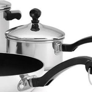 Farberware New Traditions Stainless Steel 12-piece Cookware Set - Bed Bath  & Beyond - 9238561