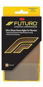 Futuro Compression Stockings, Beige - 1 ct