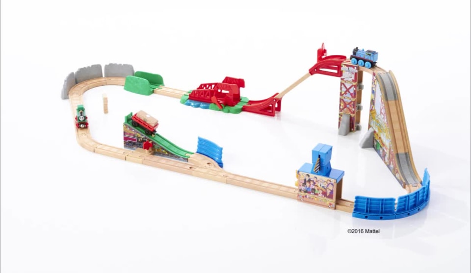 人気満点 Thomas & Railway/レースデーセット Wooden friends 知育玩具