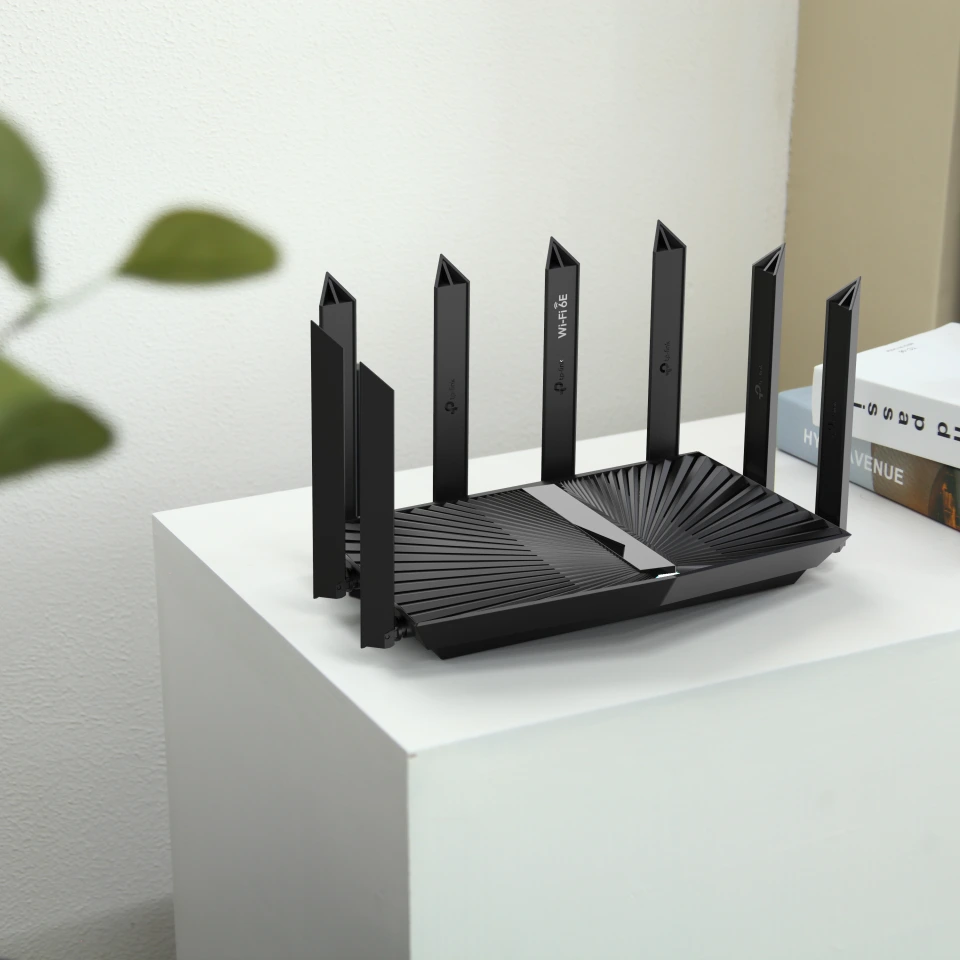 TP Link Archer AXE7800 Tri Band Wi Fi 6E Router Black Archer