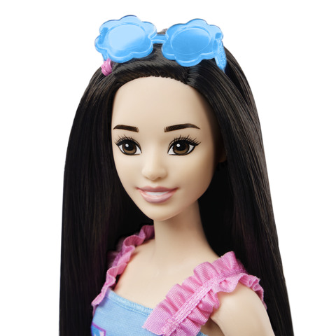 Barbie Doll For Preschoolers, Black Hair, Fox Pet