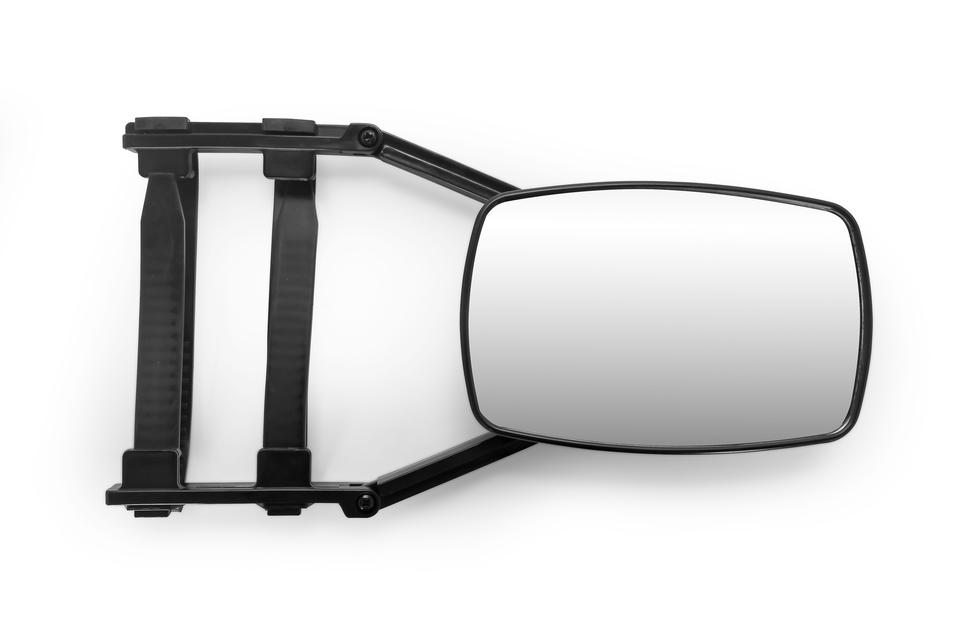 thumbnail video image 2 of Camco Clip-on Tow Mirror | Features a 360 Degree Ball and Socket Adjustment | Black (25650), 2 of 5