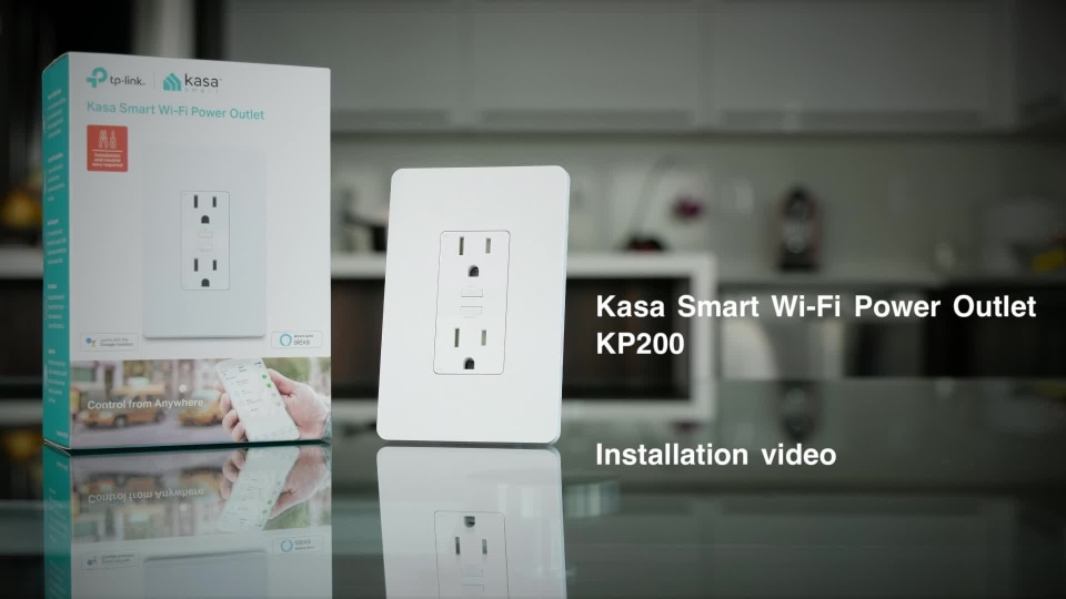 Kasa Smart Plug KP200, In-Wall Smart Home Wi-Fi Outlet Works with