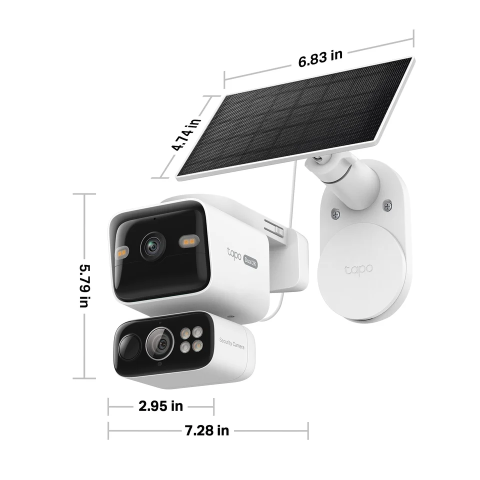 TP Link Tapo Wireless Dual Camera Security, Pan Tilt, 360° Viewing