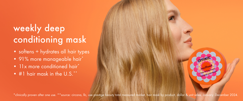 weekly deep conditioning mask, softens + hydrates all hair types, 91% more manageable hair, 11x more conditioned hair, #1 hair mask in the U.S.