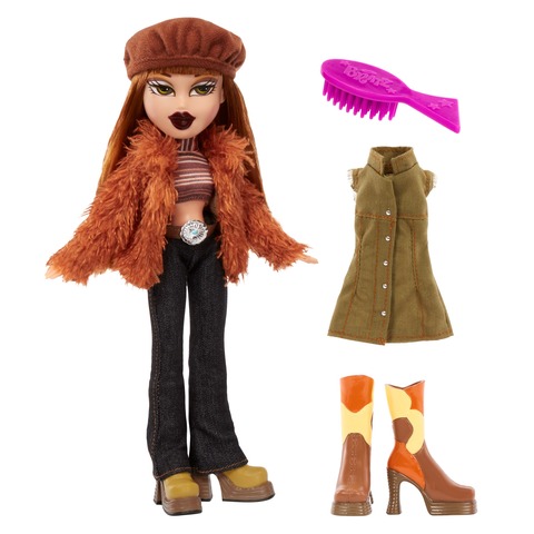 Bratz Original Fashion Doll Meygan with 2 Outfits and Poster