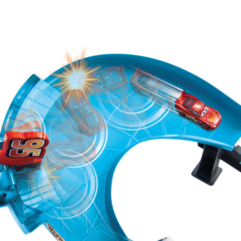 Disney Pixar Cars Rusteze Double Circuit Speedway Playset with Lightning  McQueen Toy Car