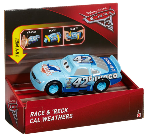 Disney Cars 3 Toys Crash, Race and Reck Lightning McQueen Cruz