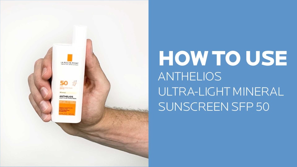 thumbnail video image 2 of La Roche-Posay Anthelios 50 Mineral Ultra Light Sunscreen Fluid SPF 50, 1.7 fl oz, 2 of 9