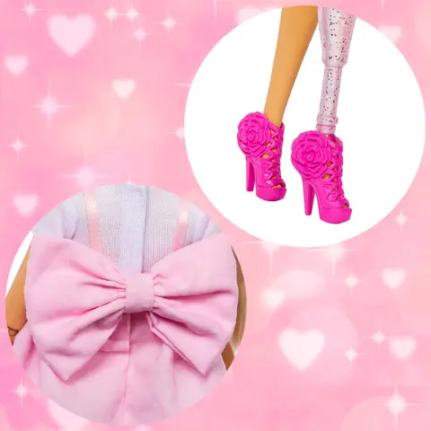 Barbie Deluxe Style Doll in Pastel Pink Barbiecore Dress
