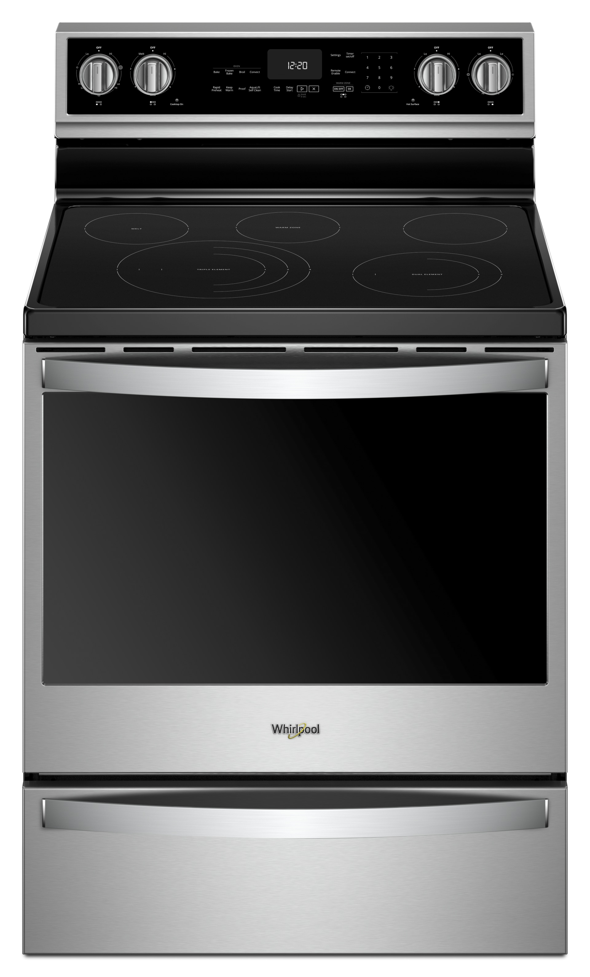 whirlpool wfe550s0hz 30 inch freestanding electric range