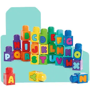 Abc Mega Blocks Letters Learn Alphabet Letters Hape Alphabet Blocks