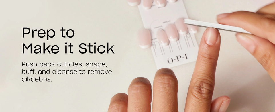 Prep nails with 99% isopropyl alcohol to make nails stick