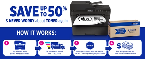 MFC-L2730DW Wireless Compact Monochrome Laser All-in-One Printer