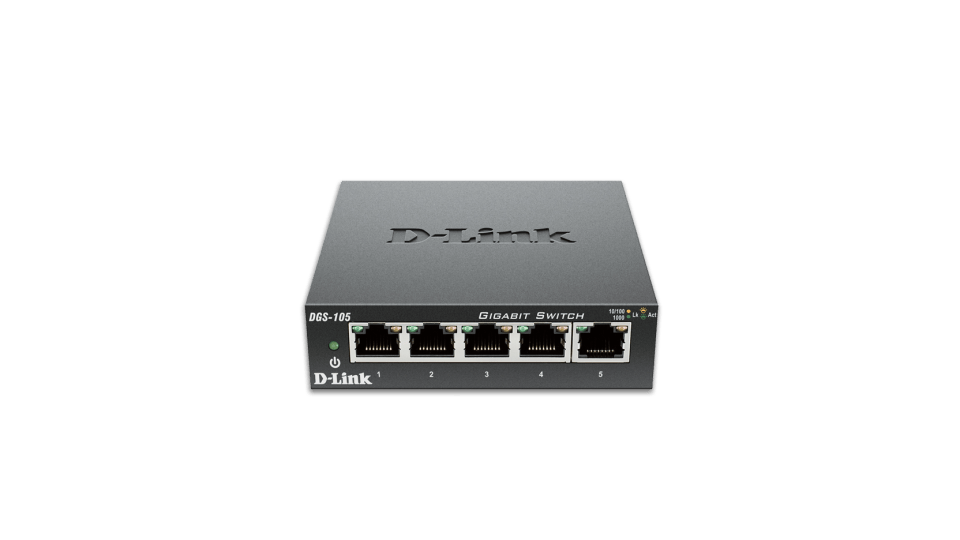 D-Link 5-Port Gigabit Ethernet Switch Unmanaged DGS105 DMi EA